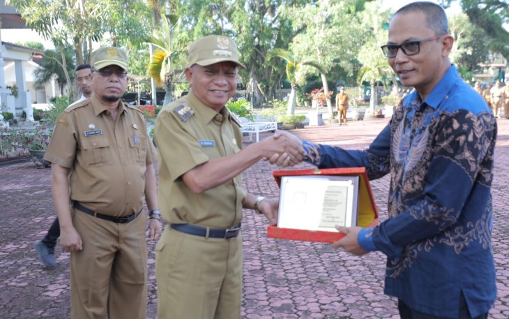 Bupati Asahan Pimpin Apel Gabungan Bulan April 2024