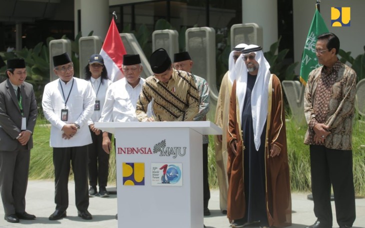 Presiden Jokowi saat Resmikan Gedung Kampus Universitas Nahdlatul Ulama di Gamping, Sleman, DI Yogyakarta (DIY), Rabu (31/01/2024).
