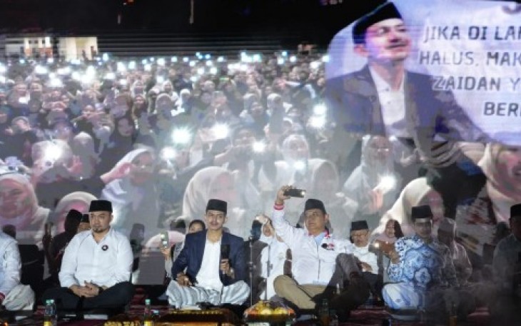 Pandawa Lima saat Gelar Sholawat Doakan Kemenangan Prabowo-Gibran