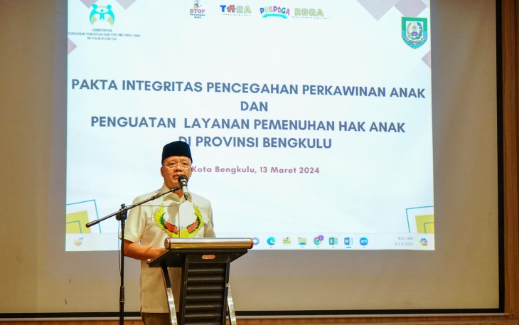 Gubernur Bengkulu Rohidin Mersyah