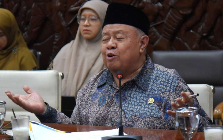 Anggota Komisi X DPR RI, Habib Syarief Muhammad, saat mengikuti pertemuan dengan pemangku kepentingan bidang pendidikan di Kota Bandung, Rabu (20/11)
