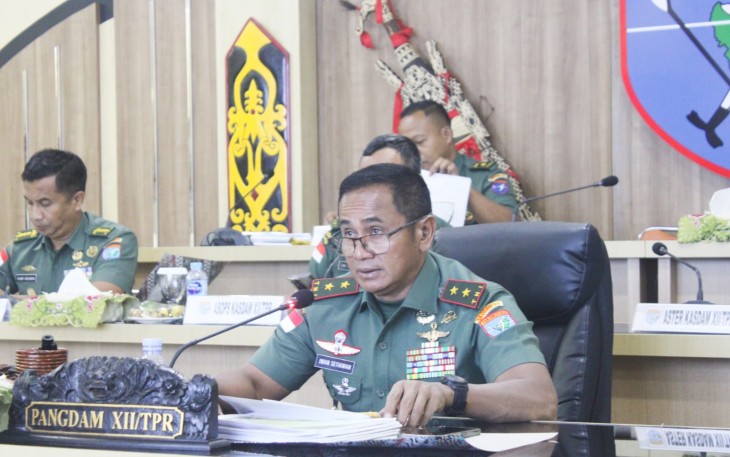 Pangdam XII/Tpr Mayjen TNI Iwan Setiawan 