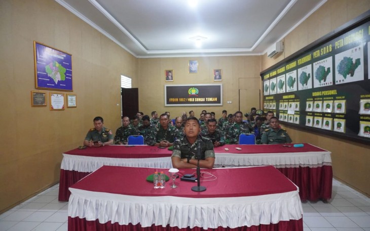 Training Of Trainer Melalui Zoom Meeting Kodim 1002/HST