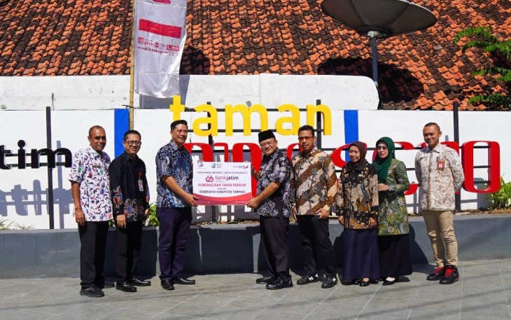 Bank Jatim Berikan Bantuan Pembangunan Taman Praseno 