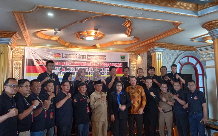 Nagari Aia Manggih Ikuti Launching Program Nagari TV 