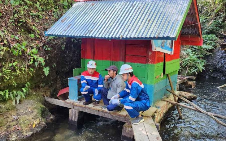 PT Kilang Pertamina Internasional wujudkan listrik di desa Singapure Kabupaten Lahat, Sumsel