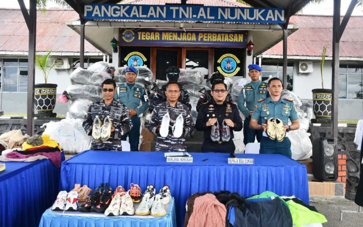 Lanal Nunukan gelar konferensi pers terkait penyelundupan ballpress