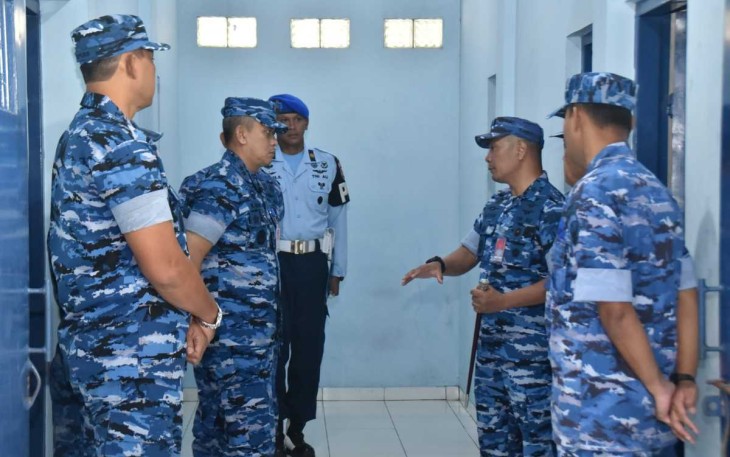 Pangkoopsud I Marsda TNI Mohammad Nurdin saat memberikan pengarahan 