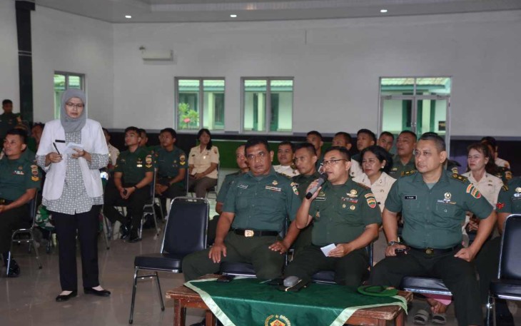 Penyuluhan kesehatan prajurit Korem 023/KS