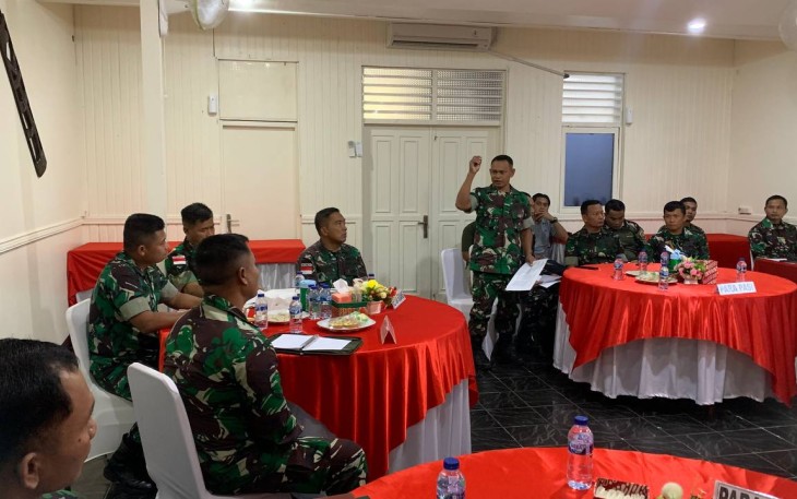 Dandim 1710/Mimika Pimpin Sidang Jabatan Bintara dan Tamtama Personel Kodim Triwulan III 2024 