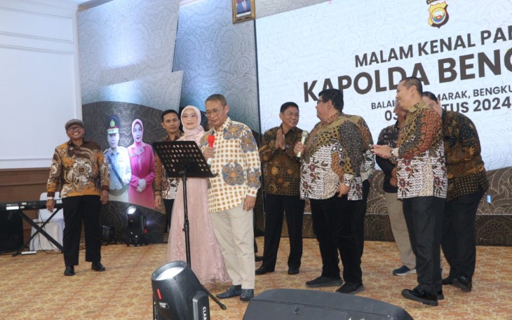 Malam Kenal Pamit Kapolda Bengkulu Dihadiri Hakim Agung MA dan FKPD Provinsi Bengkulu 