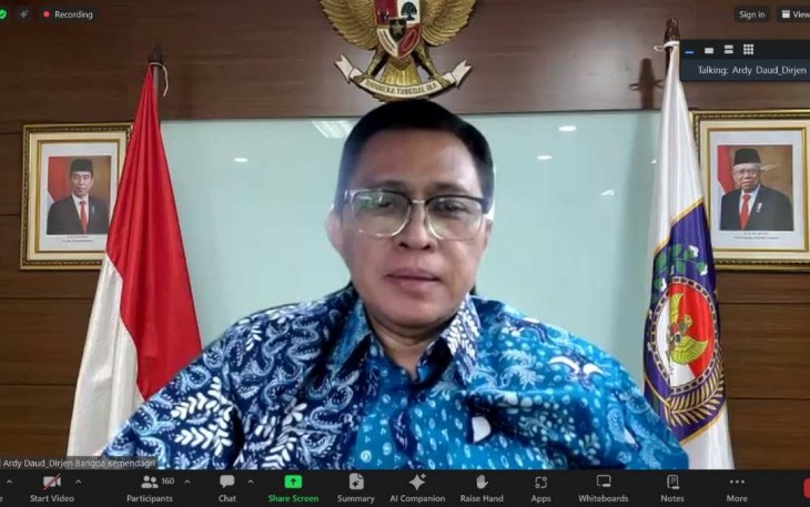 Dirjen Bangda Kemendagri Restuardy Daud 