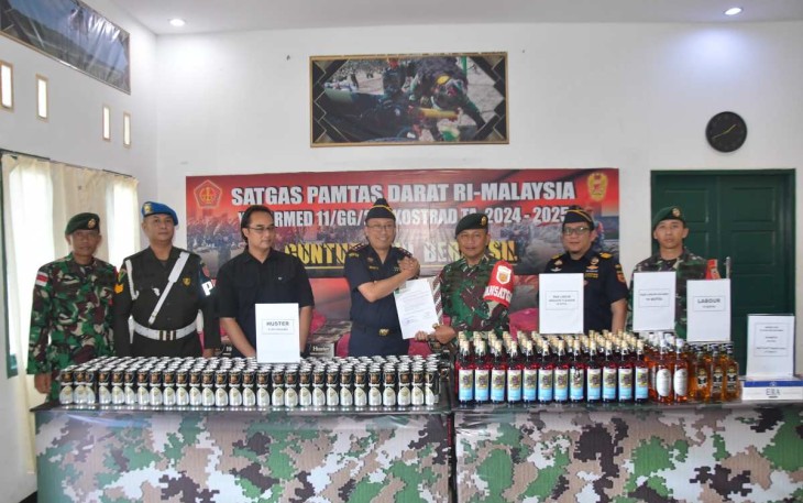 Penyerahan barang bukti ke bea cukai 