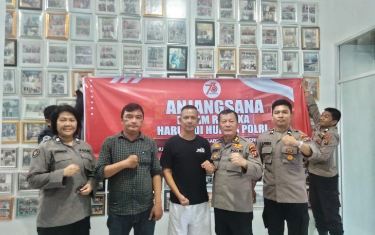 Ketua Pewarta Polrestabes Medan Terima Kunjungan Kasubbid Penmas Poldasu.