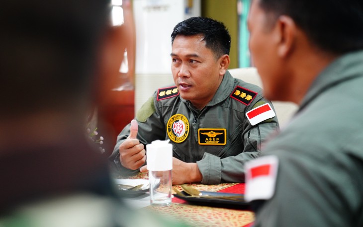 Dansatgas (Komandan Satuan Tugas) Kolonel Pnb Asep Wahyu Wijaya, M.M.S.