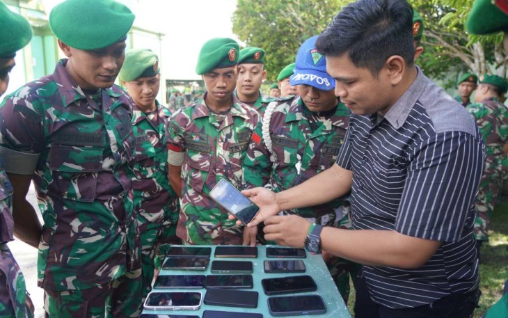 Pemeriksaan HP prajurit Korem 121/Abw terkait judi online 