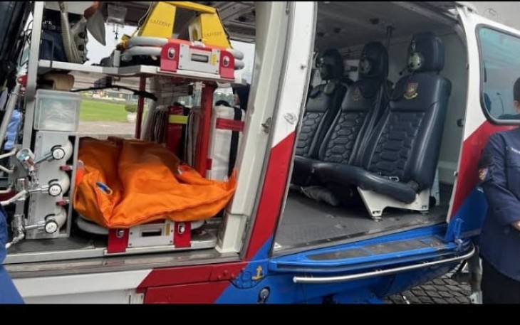 Ambulan udara Polri dalam mendukung operasi Lilin 2024