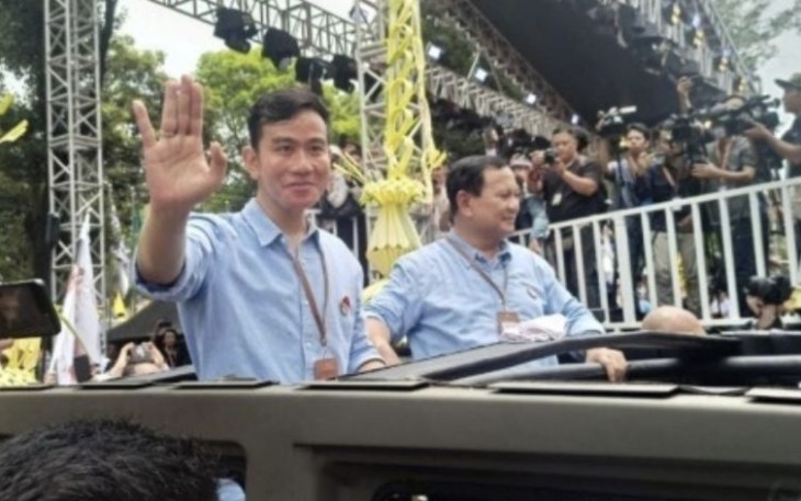 Prabowo Subianto bersama Gibran Rangkabuming Raka 