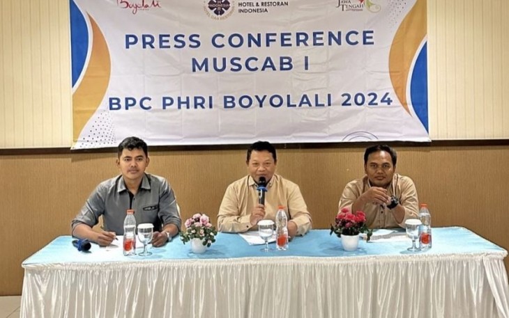 Press conference panitia Muscab I BPC PHRI Boyolali 2024, Rabu (7/2)