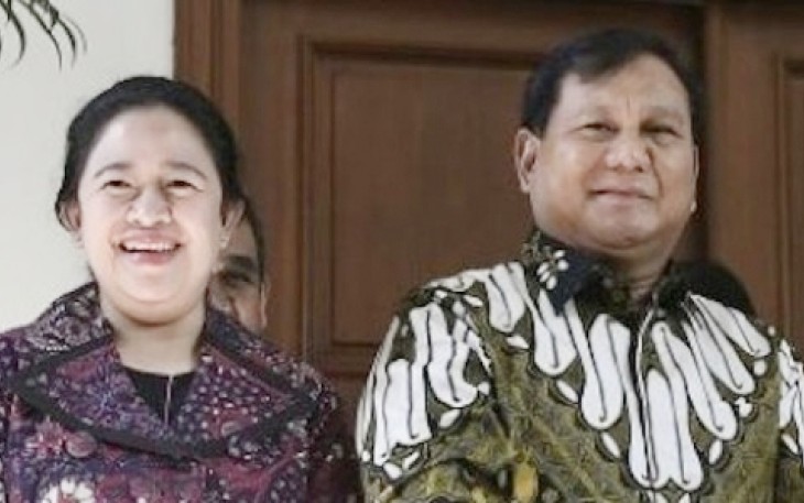 Puan Maharani Ketua DPR RI bersama Prabowo Subianto 