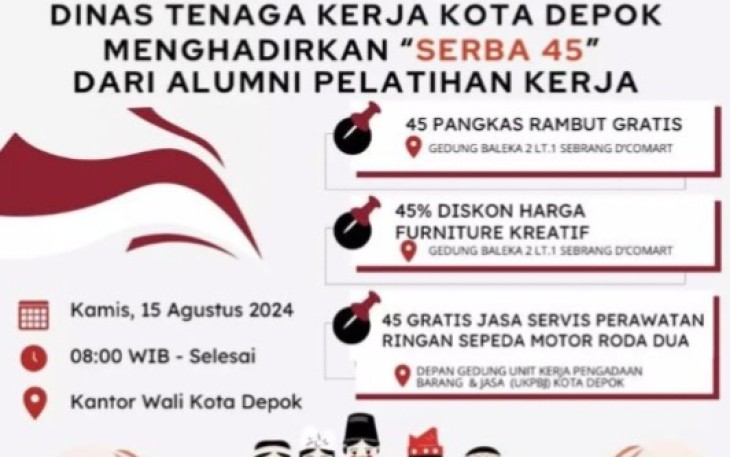 Gebyar Kemerdekaan Disnaker Kota Depok 