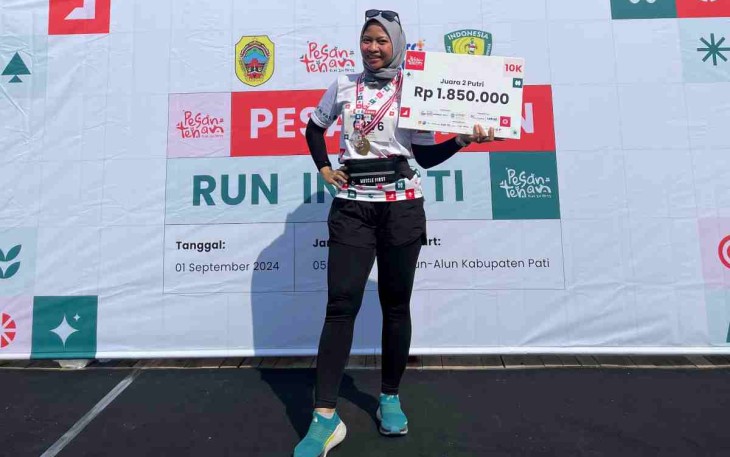 Ardinateta salah satu juara Pesantenan Run