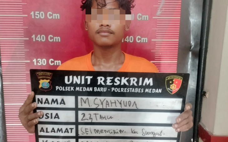 Polsek Medan Baru Tanggkap Pelaku Curanmor di Jalan Jamin Ginting
