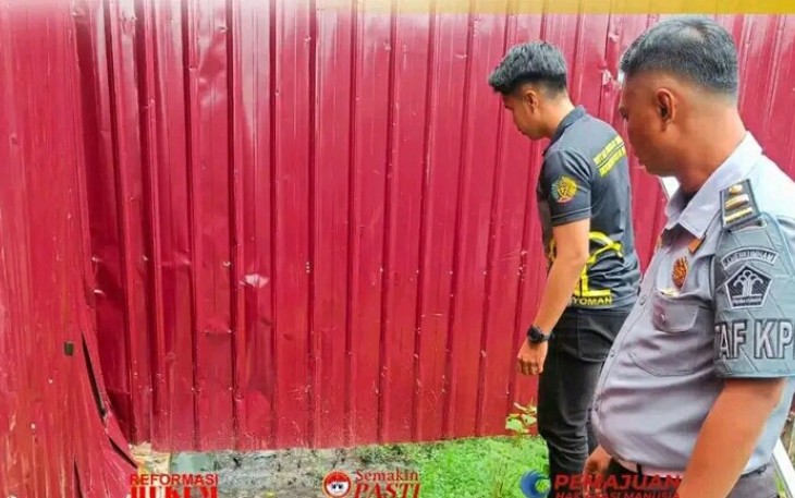 Karutan Pangkalan Brandan Beri Arahan KPR Laksanakan Kegiatan Inspeksi Menyeluruh Secarah Rutin di Area Rutan.