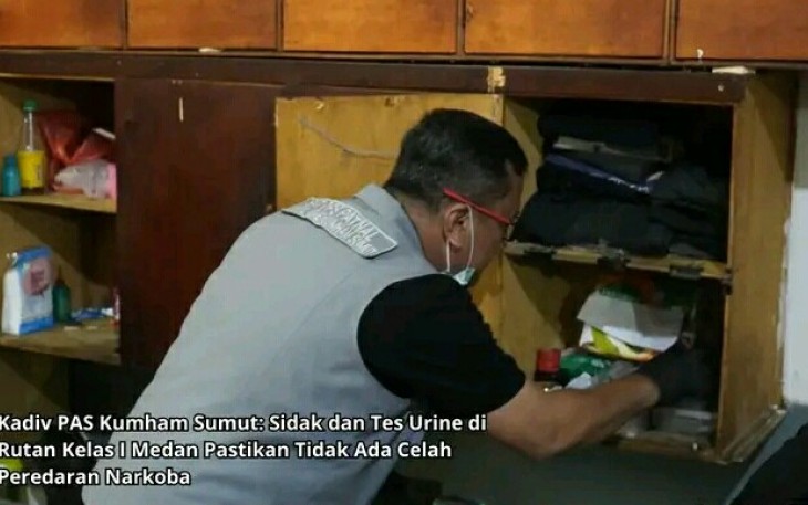 Kadivpas Kemenkumham Sumut Sidak Rutan I Medan.