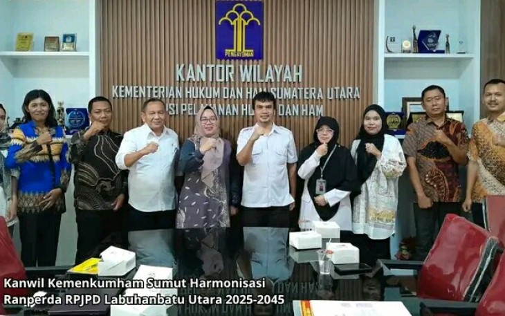 Kemenkumham Sumut Poto Bersama Usai Gelar Rapat