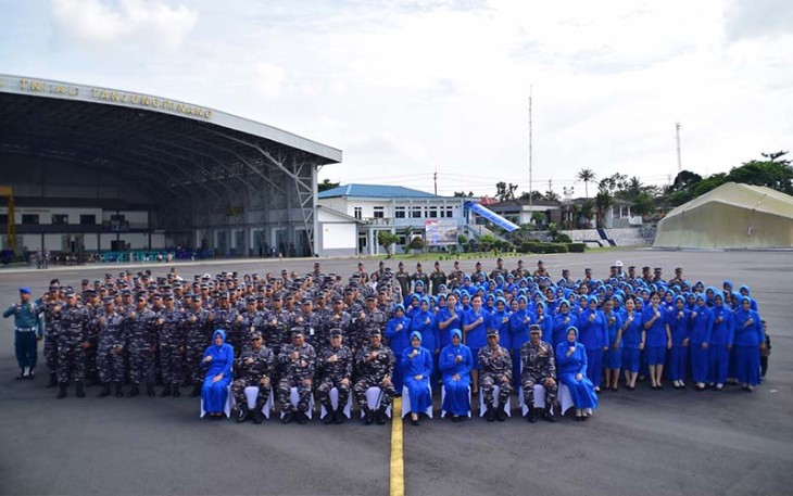 Komandan Wing Udara 1 saat Terima Kunjungan Kerja Komandan Puspenerbal