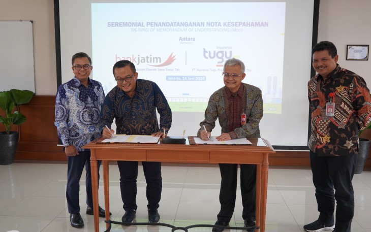 Bank Jatim Perluas Kerja Sama Dengan Tugu Insurance