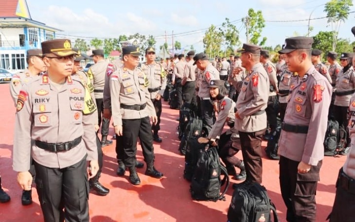 Ratusan Personel Polres Bintan siap Perkuat Pengamanan TPS