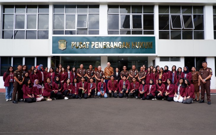 Puspenkum Terima Kunjungan Edukasi Mahasiswa BINUS University Diskusi Mengenai Peran JAM DATUN dan Hukum Korporasi Bisnis 