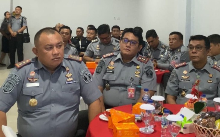Kalapas Binjai saat Hadiri Penguatan Oleh Dirpamintel Brigjen Pol Teguh Yuswardhie