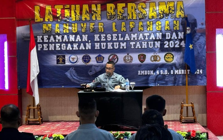 Bakamla RI Gelar Latihan Manuver Lapangan di Ambon