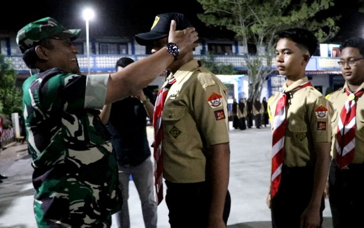 Dandim 0104/Aceh Timur Pimpin Apel dan Pelepasan Pemberangkatan Peserta Pramuka Saka Wira Kartika Kodim 0104/Atim pada Perkemahan Terpusat di Janto