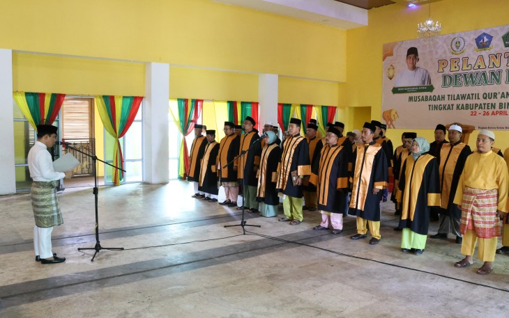 Wabup Osit Lantik Dewan Hakim MTQH Ke XIII Bintan