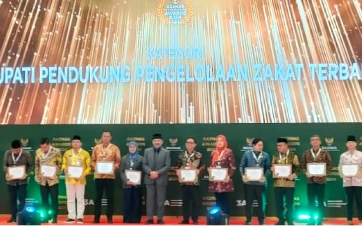 Bupati Kepahiang Dinobatkan Jadi Kepala Daerah Pendukung Pengelolaan Zakat Terbaik di Indonesia 