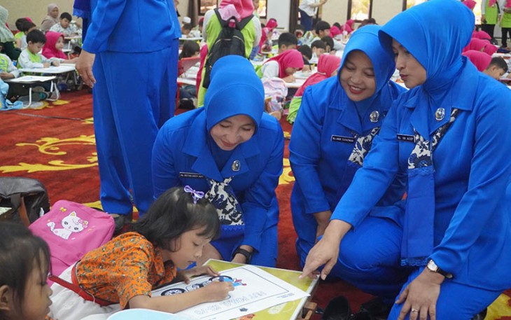 Puspomal Gelar Lomba Mewarnai Tingkat PAUD dan TK