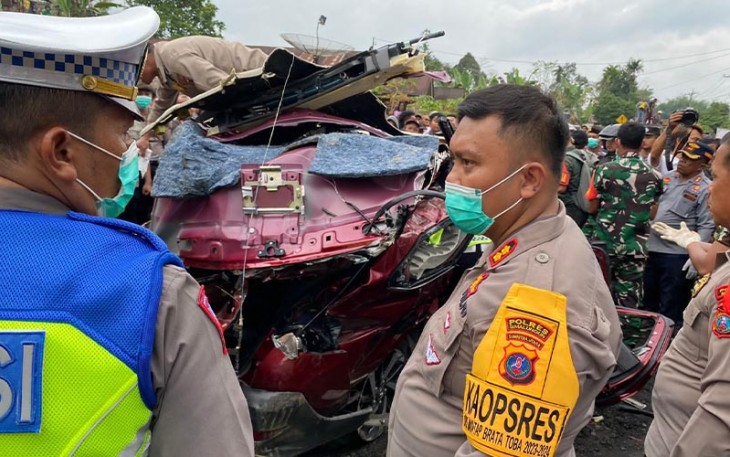 TKP Lakalantas di Jalur Lintas Saribu Dolok Telan Korban Jiwa