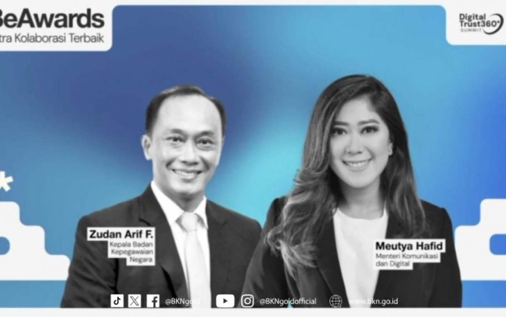 Kepala BKN Prof. Zudan Meraih Penghargaan Atas Kontribusinya Dalam Penerapan Ekosistem Digital 