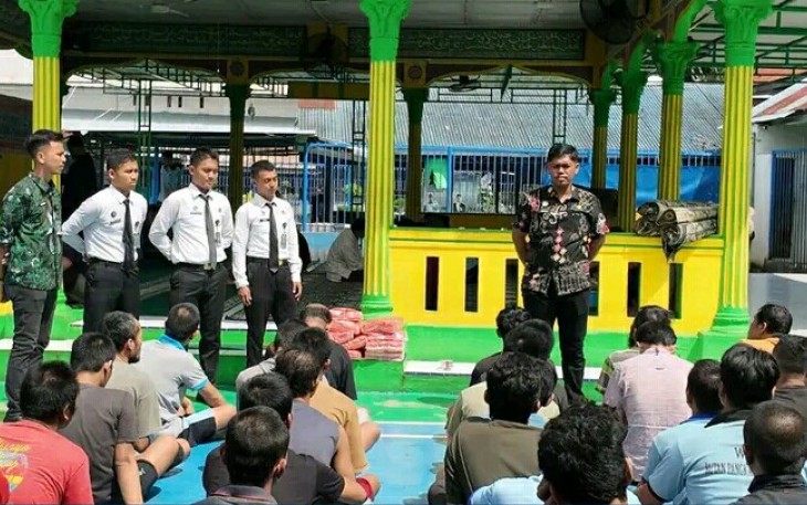 Rutan Pangkalan Brandan Awali Pembinaan WBP dengan Program MAPENALING dan Berbagi Semangat Baru