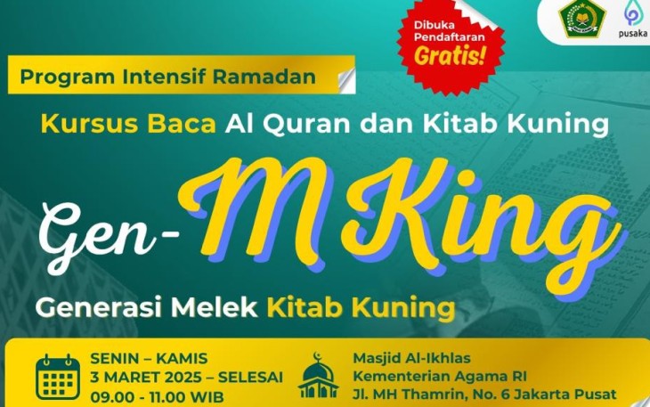 Ilustrasi gambar kursus baca Al-Qur'an dan Kitab Kuning 