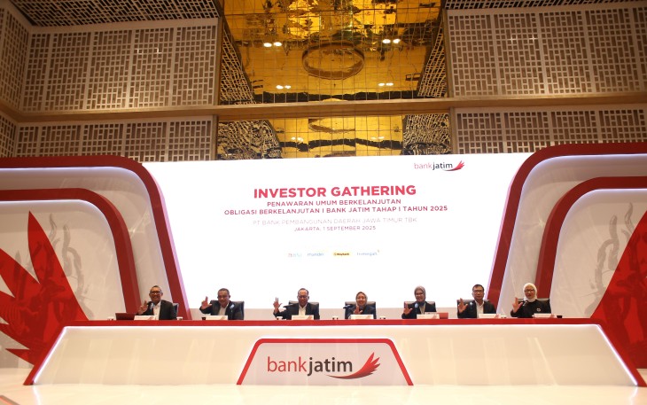 Bank Jatim Terbitkan Obligasi Berkelanjutan I Tahap I Tahun 2025 Maksimal Rp 2 Triliun