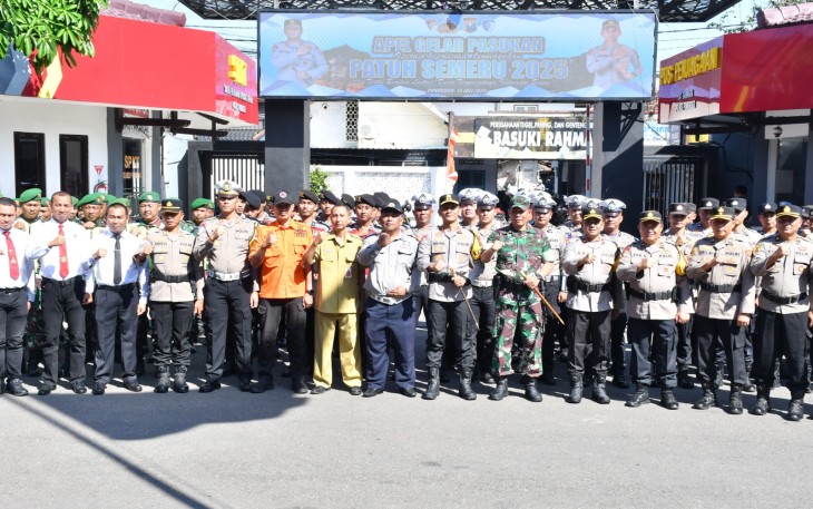 Dandim Ponorogo Hadiri Apel Gelar Pasukan Serentak Operasi Patuh Semeru 2025