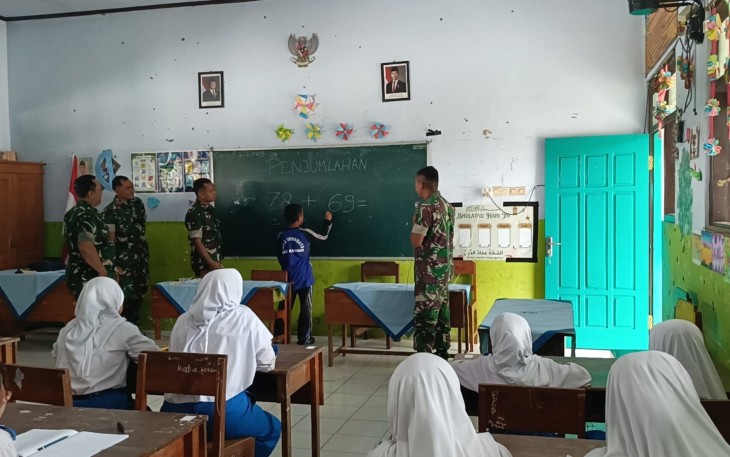 Kodim 0802/Ponorogo Ajak Generasi Muda Cerdas Matematika Dengan Metode Gasing