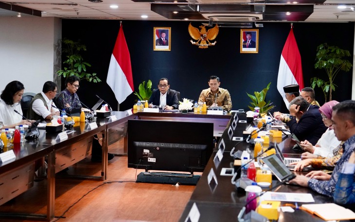 Rapat Koordinasi yang diadakan pada Selasa (14/01/2025) di Kantor Kementerian Koordinator Bidang Infrastruktur dan Pembangunan Kewilayahan