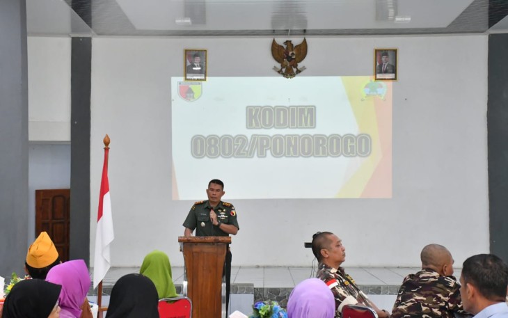 Kodim Ponorogo Gelar Komsos dengan KBT Tingkat Pusat Tahun 2025 Secara Virtual