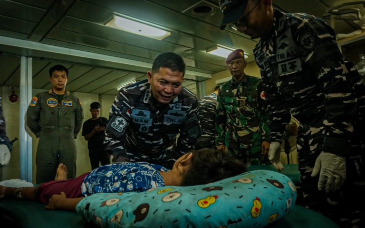 TNI AL Telah Evakuasi Anak 9 Tahun yang Alami Patah Kaki 